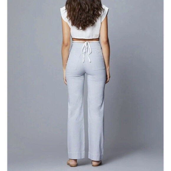 DL1961 Light Gray Wide Leg Pants - Picture 2 of 16